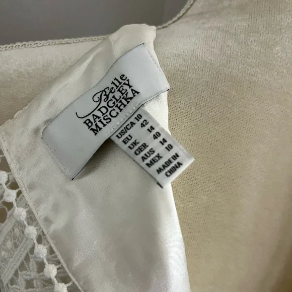 Belle Badgley Mischka Designer White Dress - Picture 6 of 7